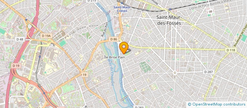 localisation de l'entreprise M.P.E. IMMO à SAINT-MAUR-DES-FOSSES