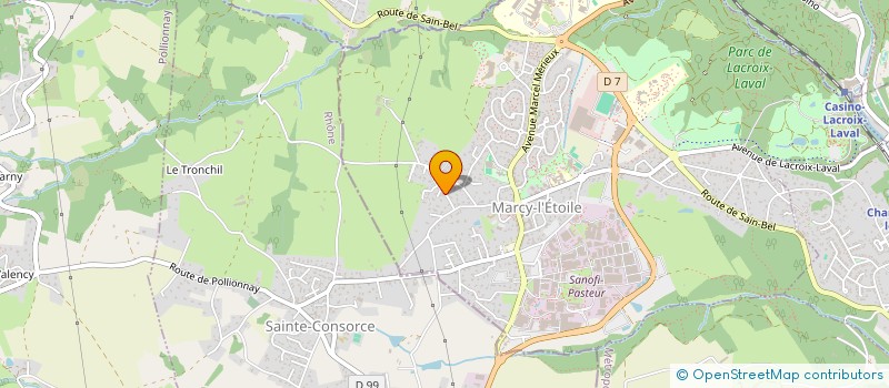 localisation de l'entreprise M&P EDITION  MARCY-L'ETOILE