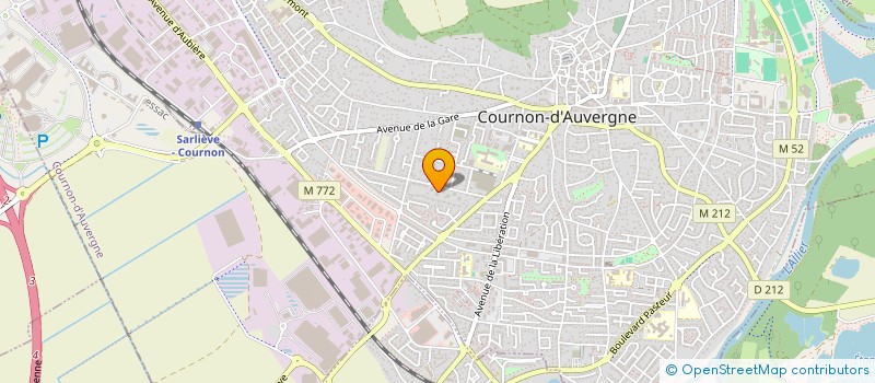 localisation de l'entreprise M.P. EXPRESS à COURNON-D'AUVERGNE