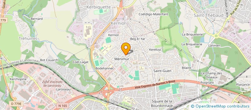 localisation de l'entreprise M.P.F.  VANNES