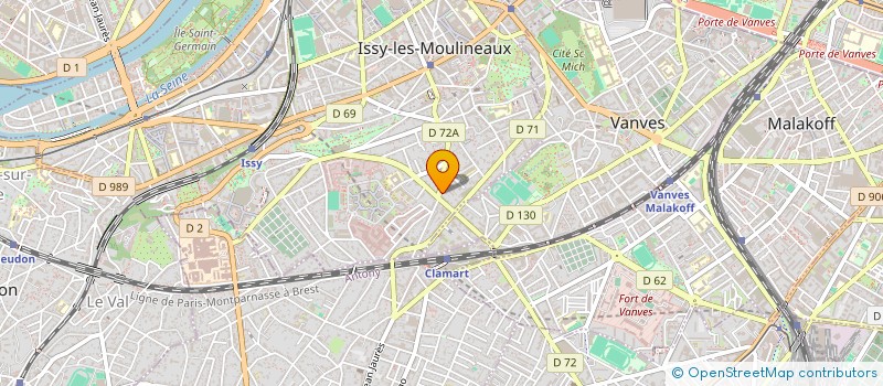 localisation de l'entreprise M P F DEPRAETERE à ISSY-LES-MOULINEAUX