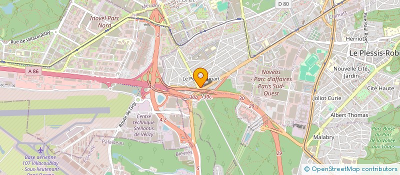 localisation de l'entreprise M.P.F.E. à CLAMART
