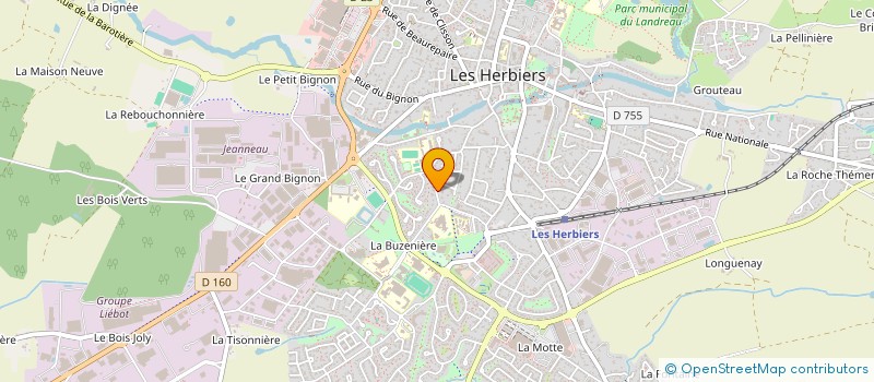 localisation de l'entreprise M.P FACADE à LES HERBIERS