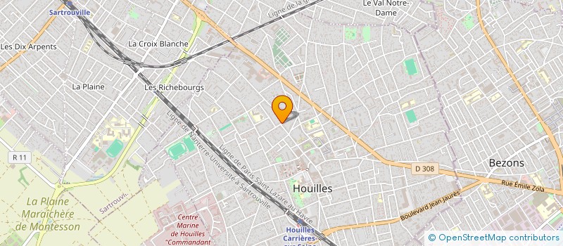 localisation de l'entreprise M.P.G  HOUILLES