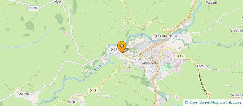 localisation de l'entreprise M P G S 2000  LAGUIOLE