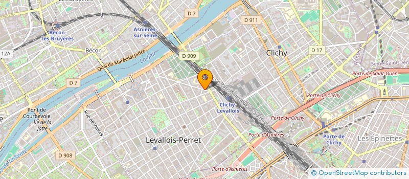 localisation de l'entreprise M P H NET à LEVALLOIS-PERRET