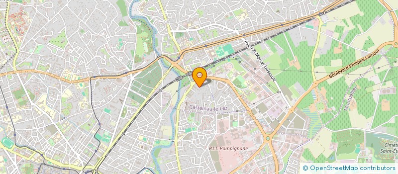 localisation de l'entreprise M P I  CASTELNAU-LE-LEZ