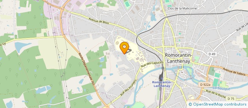 localisation de l'entreprise M.P.I  ROMORANTIN-LANTHENAY