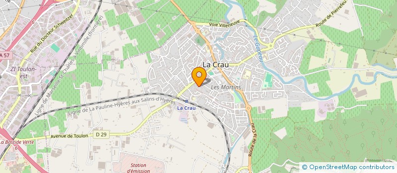 localisation de l'entreprise M.P.I (MULTI PRODUIT IMPORT) à LA CRAU
