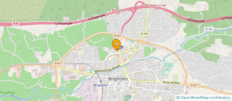 localisation de l'entreprise M P L à BRIGNOLES