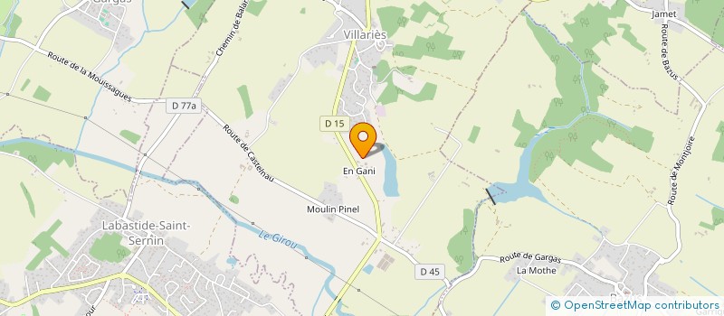 localisation de l'entreprise M.P.LOCATION  VILLARIES