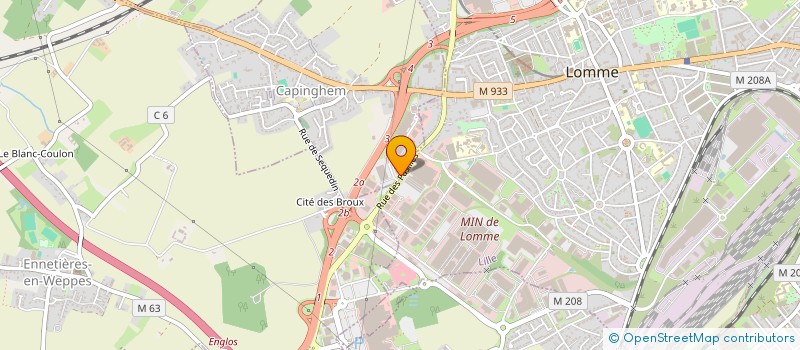 localisation de l'entreprise M.P.M à CAPINGHEM