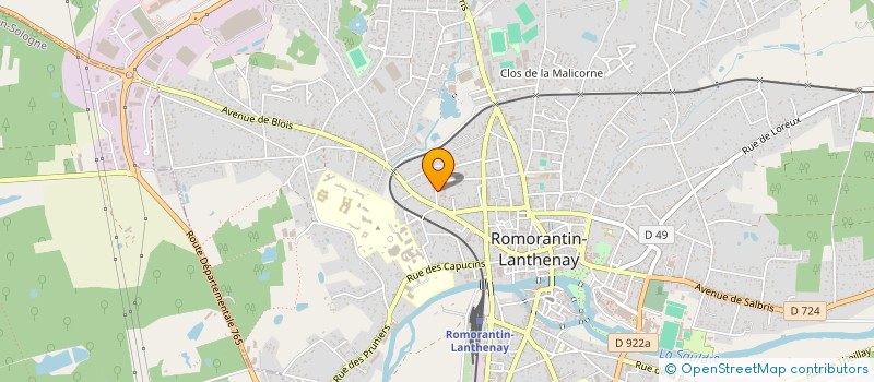 localisation de l'entreprise M.P.M 41  ROMORANTIN-LANTHENAY