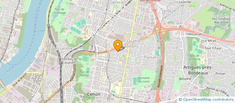 localisation de l'entreprise M.P.M. à CENON