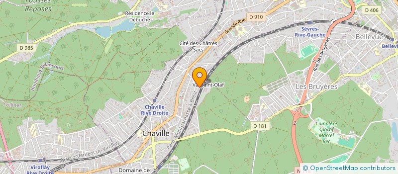 localisation de l'entreprise M.P.M.  CHAVILLE