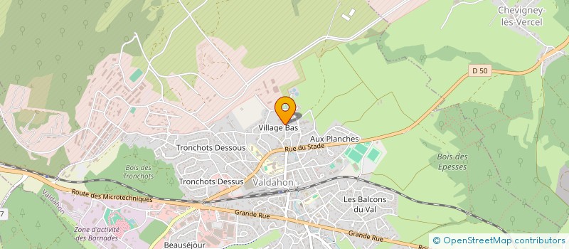 localisation de l'entreprise M P MENUISERIE  VALDAHON