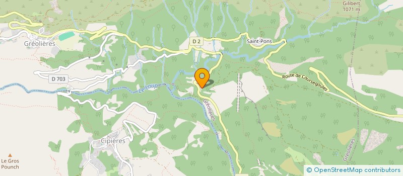 localisation de l'entreprise M.P METAL TECHNIC  GREOLIERES