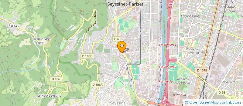 localisation de l'entreprise M.P.N à SEYSSINET-PARISET