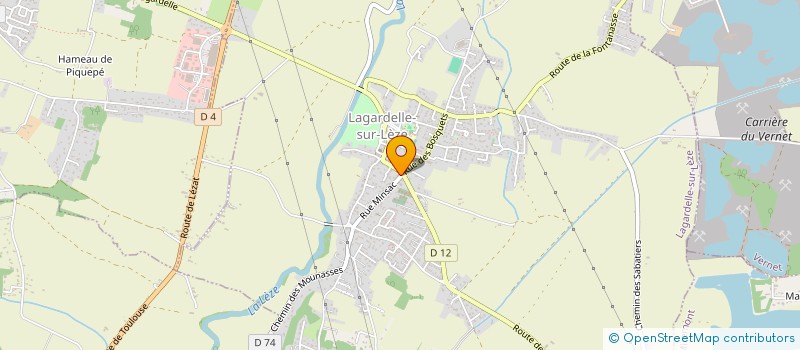 localisation de l'entreprise M.P.O.  LAGARDELLE-SUR-LEZE