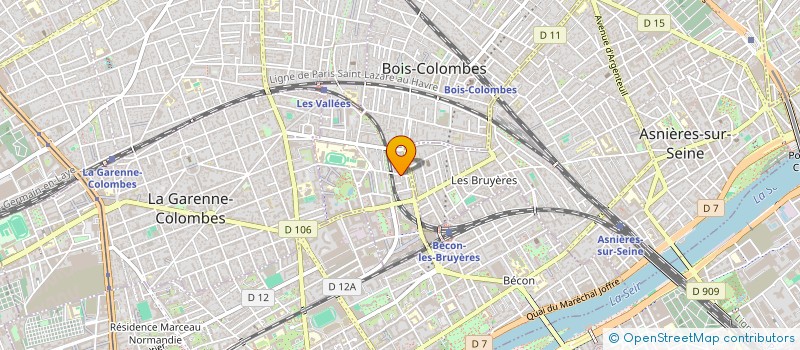 localisation de l'entreprise M.P.O à BOIS COLOMBES