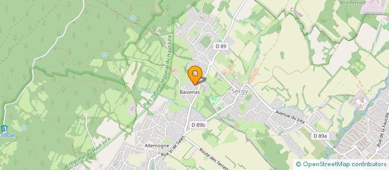 localisation de l'entreprise M.P.P.G.  THOIRY