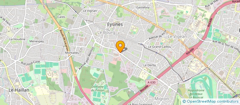 localisation de l'entreprise M.P PRODUCTIONS  EYSINES