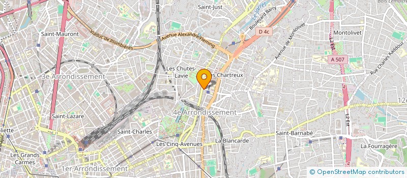 localisation de l'entreprise M.P.R à MARSEILLE