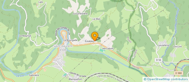 localisation de l'entreprise M & P RENOV  SAINT-LAURENT-D'OLT