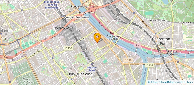 localisation de l'entreprise M.P.S. à IVRY-SUR-SEINE