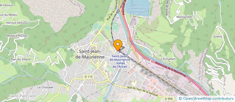 localisation de l'entreprise M.P.S. à SAINT-JEAN-DE-MAURIENNE