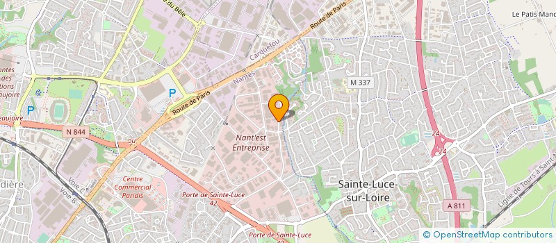 localisation de l'entreprise M.P.S.  NANTES