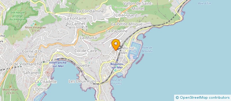 localisation de l'entreprise M P S C à BEAULIEU-SUR-MER