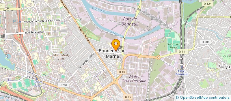 localisation de l'entreprise M.P.S. HABITAT à BONNEUIL-SUR-MARNE