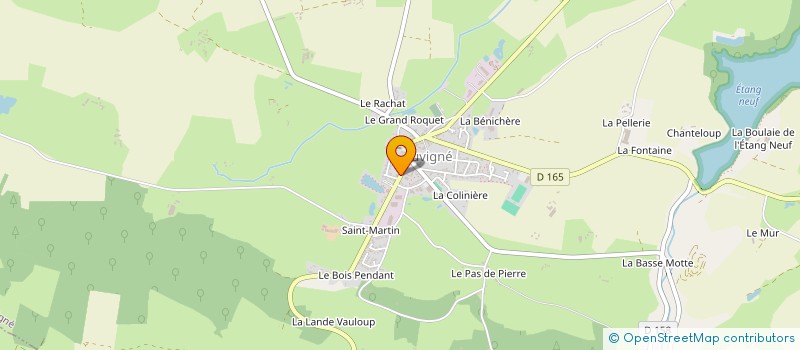 localisation de l'entreprise M.P.S.M.  JUVIGNE