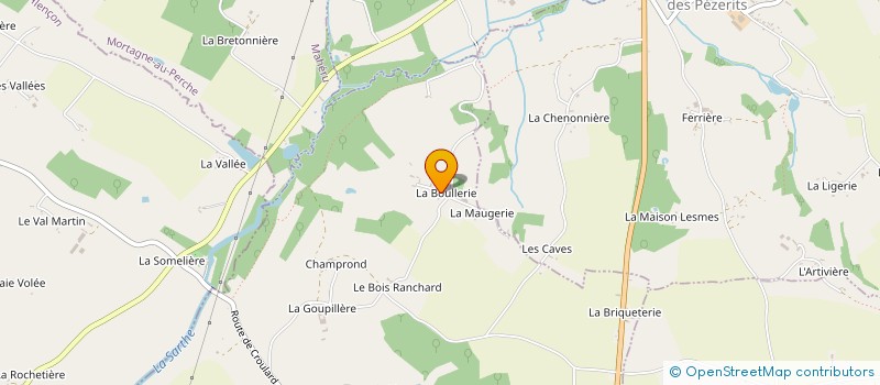 localisation de l'entreprise M&P SCI à SAINT-AUBIN-DE-COURTERAIE