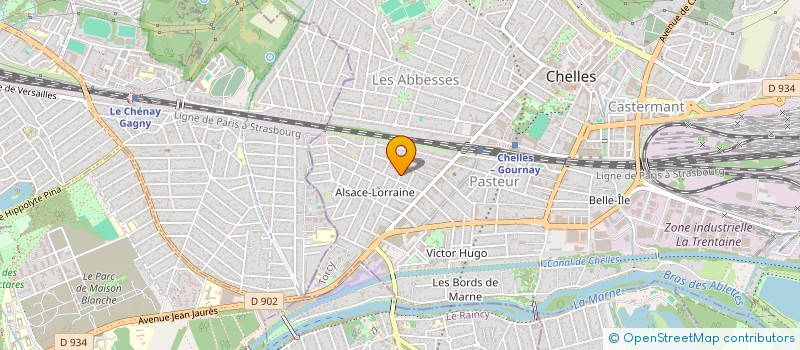 localisation de l'entreprise M.P. SERVICES  CHELLES