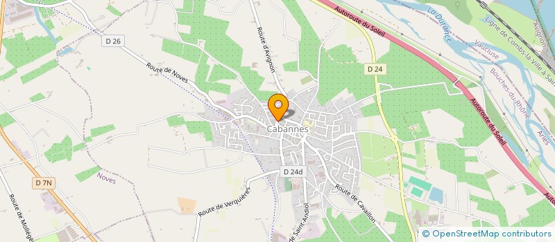 localisation de l'entreprise M.P.SUD à CABANNES