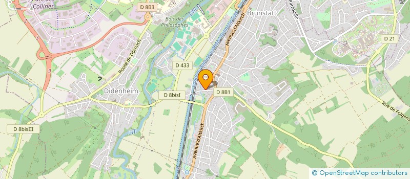 localisation de l'entreprise M.P. TRANS  BRUNSTATT-DIDENHEIM