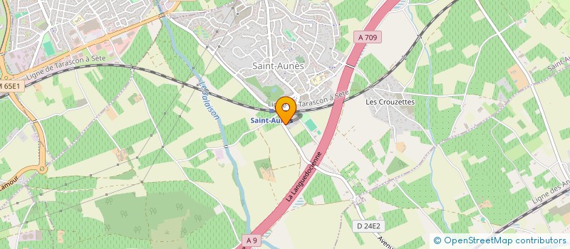 localisation de l'entreprise M PACTT  SAINT-AUNES