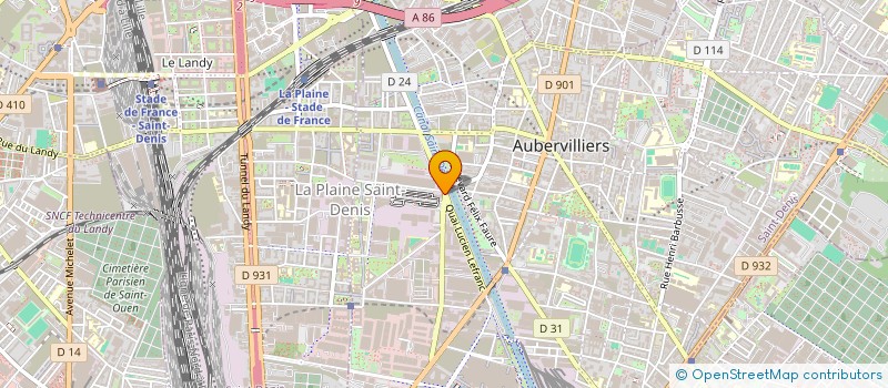 localisation de l'entreprise M & PARTNERS BRANDS  AUBERVILLIERS