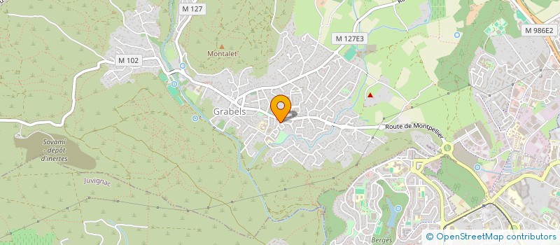 localisation de l'entreprise M PC ET MAC  GRABELS