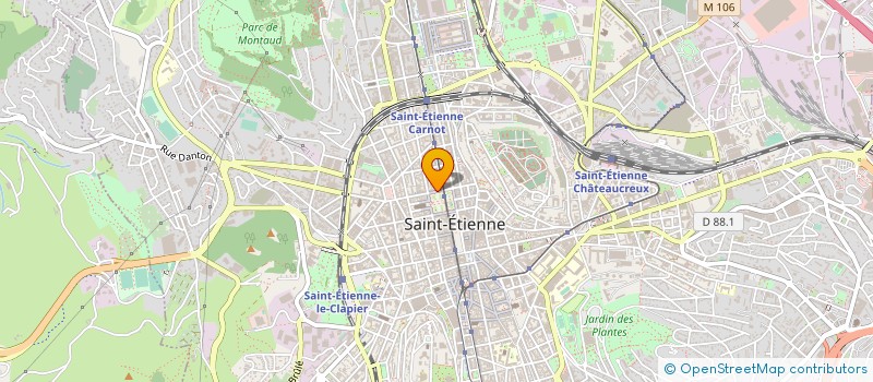 localisation de l'entreprise M PENET ROUX à SAINT-ETIENNE