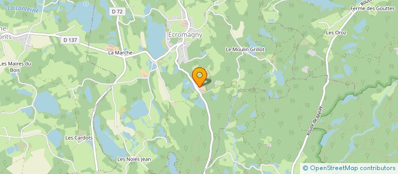 localisation de l'entreprise M.PF MARTIN  ECROMAGNY