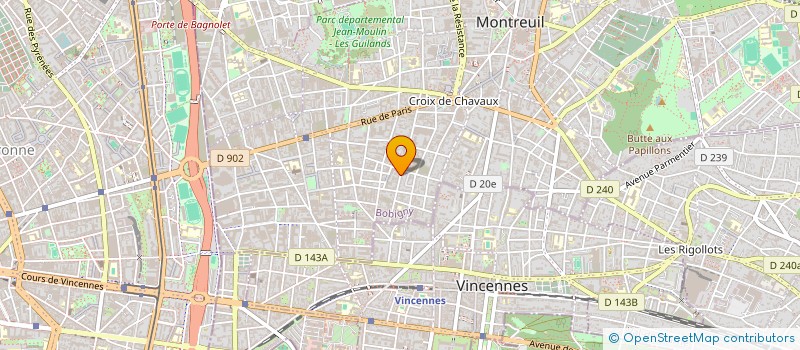 localisation de l'entreprise M PIERRE COUSIN  MONTREUIL