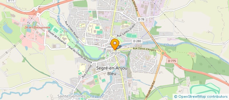 localisation de l'entreprise M.PLADYS  SEGRE-EN-ANJOU BLEU