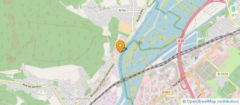 localisation de l'entreprise M. PLAST ARS à ARS-SUR-MOSELLE