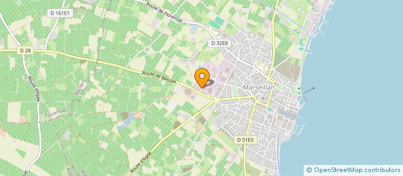 localisation de l'entreprise M PLUS ELEC à MARSEILLAN