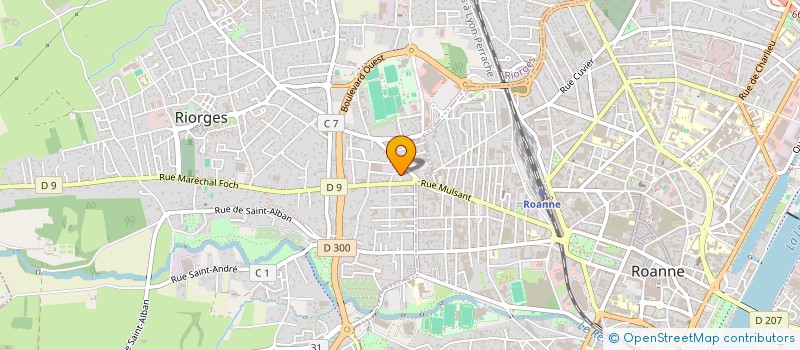 localisation de l'entreprise M POKER CLUB  RIORGES