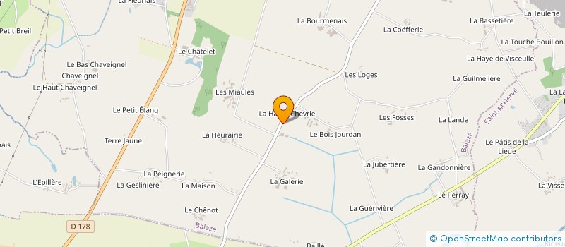 localisation de l'entreprise M. POTEL  BALAZE