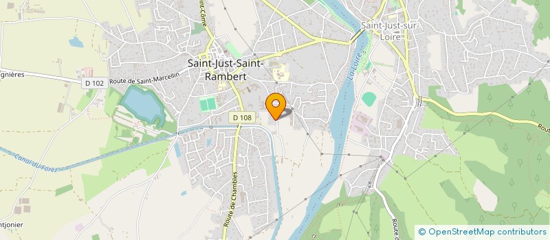 localisation de l'entreprise M PRESTA  SAINT-JUST-SAINT-RAMBERT